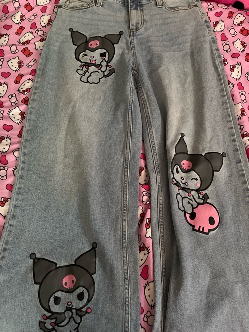 Kuromi Light Blue Women’s Denim Jeans